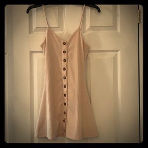 PrivacyPlease blush pink button up dress